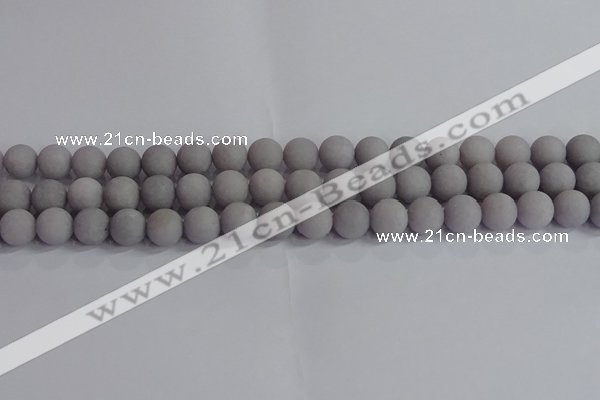 CCN2582 15.5 inches 8mm round matte candy jade beads wholesale