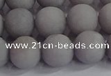 CCN2584 15.5 inches 12mm round matte candy jade beads wholesale