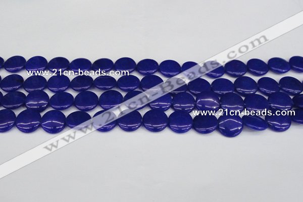 CCN2606 15.5 inches 18mm flat round candy jade beads wholesale