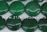 CCN2610 15.5 inches 18mm flat round candy jade beads wholesale