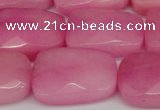 CCN2630 15.5 inches 18*25mm faceted trapezoid candy jade beads