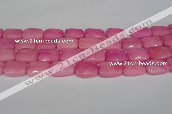 CCN2630 15.5 inches 18*25mm faceted trapezoid candy jade beads