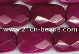 CCN2631 15.5 inches 18*25mm faceted trapezoid candy jade beads