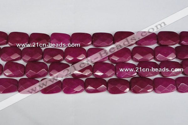 CCN2631 15.5 inches 18*25mm faceted trapezoid candy jade beads