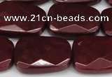 CCN2633 15.5 inches 18*25mm faceted trapezoid candy jade beads