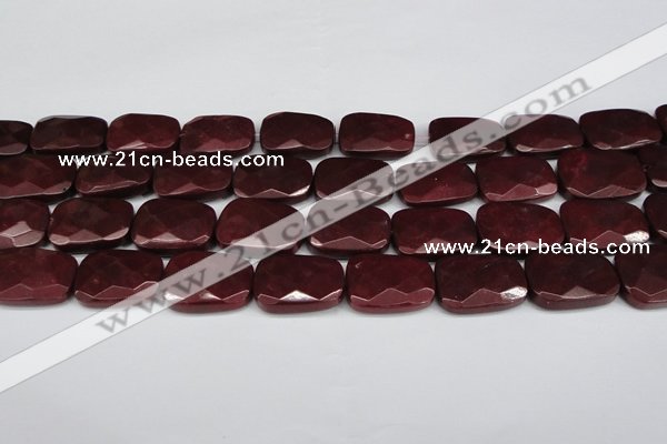 CCN2633 15.5 inches 18*25mm faceted trapezoid candy jade beads