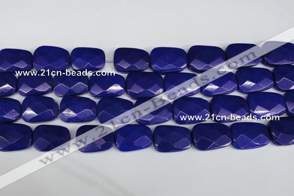 CCN2635 15.5 inches 18*25mm faceted trapezoid candy jade beads