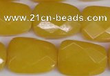 CCN2636 15.5 inches 18*25mm faceted trapezoid candy jade beads