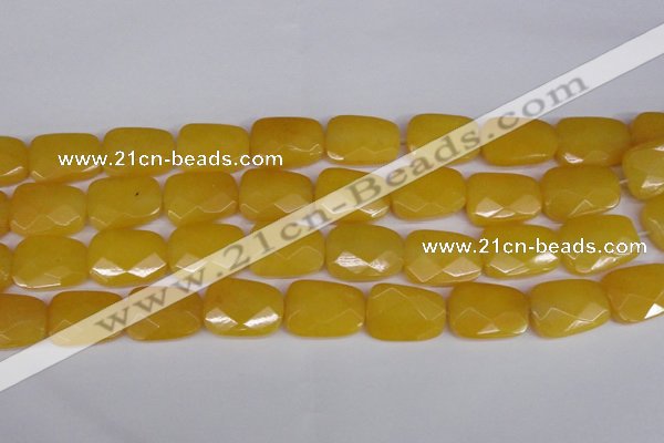 CCN2636 15.5 inches 18*25mm faceted trapezoid candy jade beads