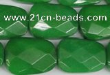 CCN2638 15.5 inches 18*25mm faceted trapezoid candy jade beads