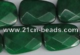 CCN2639 15.5 inches 18*25mm faceted trapezoid candy jade beads