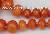 CCN2646 15.5 inches 5*8mm - 12*16mm faceted rondelle candy jade beads