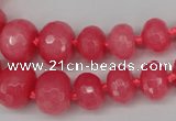 CCN2647 15.5 inches 5*8mm - 12*16mm faceted rondelle candy jade beads