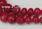 CCN2648 15.5 inches 5*8mm - 12*16mm faceted rondelle candy jade beads