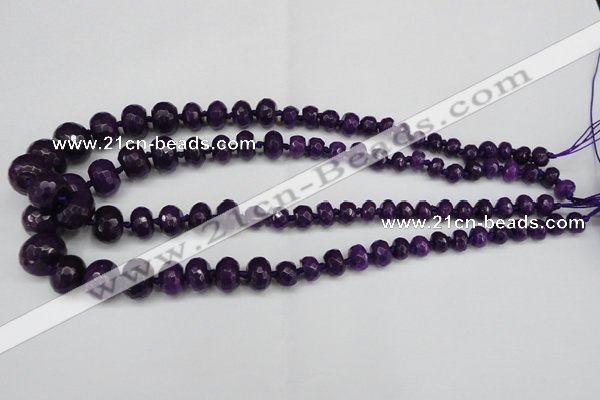 CCN2649 15.5 inches 5*8mm - 12*16mm faceted rondelle candy jade beads