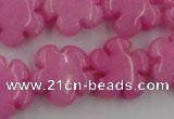 CCN2660 15.5 inches 16mm carved flower candy jade beads wholesale