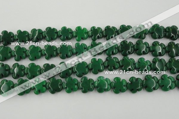 CCN2667 15.5 inches 16mm carved flower candy jade beads wholesale