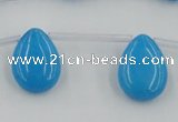 CCN2682 Top-drilled 13*18mm flat teardrop candy jade beads