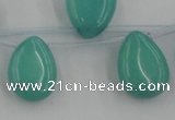 CCN2683 Top-drilled 13*18mm flat teardrop candy jade beads