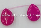 CCN2701 Top-drilled 18*25mm flat teardrop candy jade beads