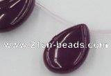 CCN2708 Top-drilled 18*25mm flat teardrop candy jade beads