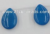 CCN2710 Top-drilled 18*25mm flat teardrop candy jade beads