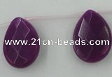 CCN2717 Top-drilled 18*25mm briolette candy jade beads wholesale