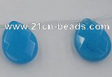 CCN2723 Top-drilled 18*25mm briolette candy jade beads wholesale