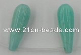 CCN2737 Top-drilled 10*30mm teardrop candy jade beads wholesale