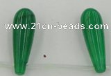 CCN2739 Top-drilled 10*30mm teardrop candy jade beads wholesale