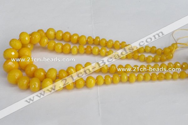 CCN2751 15.5 inches 5*8mm - 12*16mm faceted rondelle candy jade beads