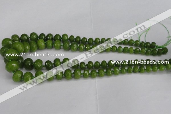 CCN2758 15.5 inches 5*8mm - 12*16mm faceted rondelle candy jade beads