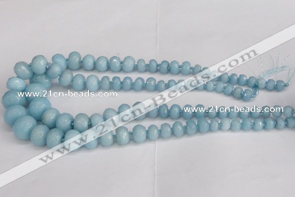 CCN2759 15.5 inches 5*8mm - 12*16mm faceted rondelle candy jade beads