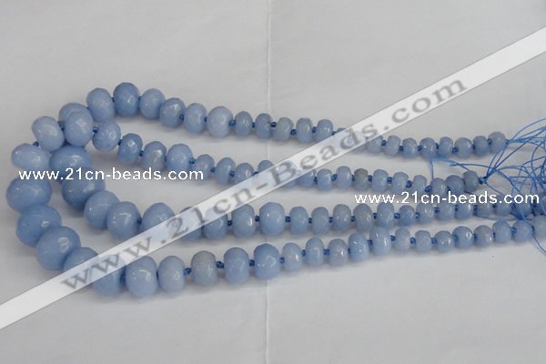 CCN2760 15.5 inches 5*8mm - 12*16mm faceted rondelle candy jade beads