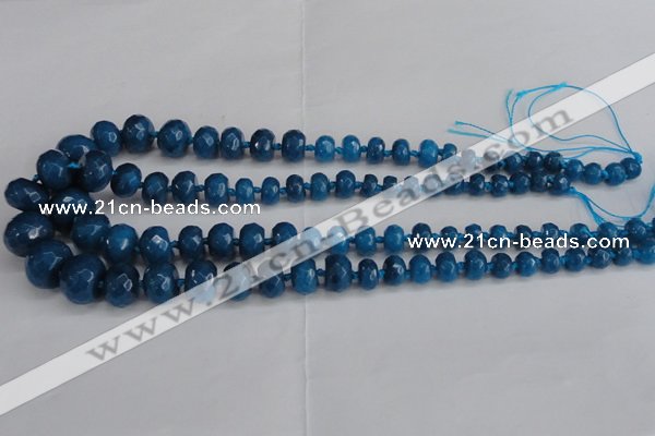 CCN2761 15.5 inches 5*8mm - 12*16mm faceted rondelle candy jade beads