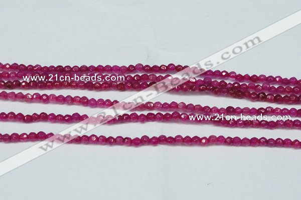 CCN2811 15.5 inches 3mm tiny faceted round candy jade beads