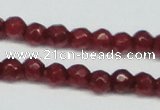 CCN2813 15.5 inches 3mm tiny faceted round candy jade beads