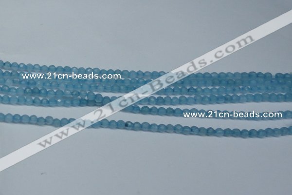 CCN2814 15.5 inches 3mm tiny faceted round candy jade beads