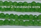 CCN2818 15.5 inches 3mm tiny faceted round candy jade beads