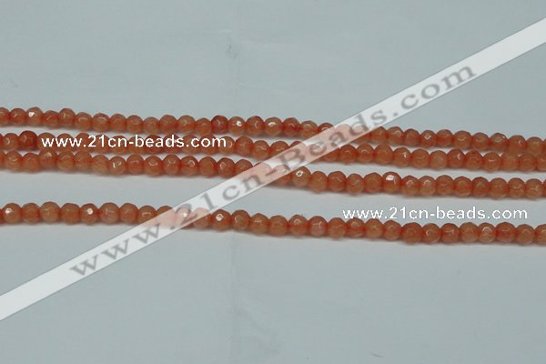 CCN2820 15.5 inches 4mm tiny faceted round candy jade beads