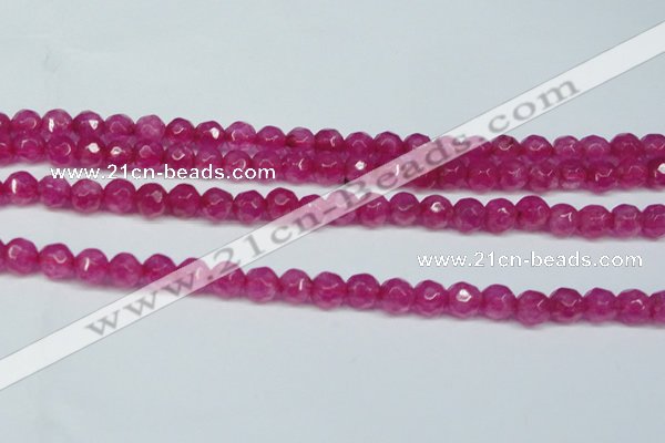 CCN2830 15.5 inches 5mm faceted round candy jade beads