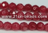 CCN2831 15.5 inches 5mm faceted round candy jade beads