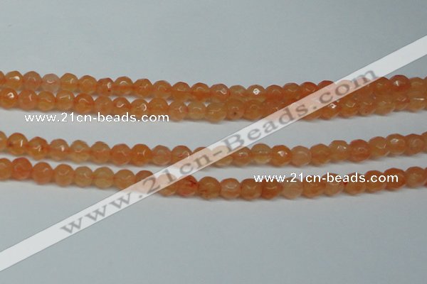 CCN2832 15.5 inches 5mm faceted round candy jade beads