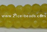 CCN2833 15.5 inches 5mm faceted round candy jade beads