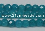 CCN2836 15.5 inches 5mm faceted round candy jade beads