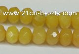 CCN2861 15.5 inches 4*6mm faceted rondelle candy jade beads