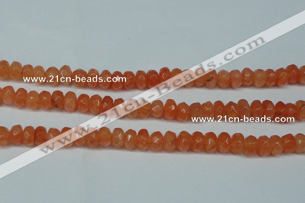 CCN2872 15.5 inches 5*8mm faceted rondelle candy jade beads