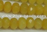 CCN2873 15.5 inches 5*8mm faceted rondelle candy jade beads