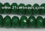 CCN2875 15.5 inches 5*8mm faceted rondelle candy jade beads