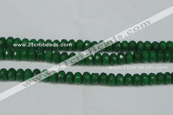 CCN2875 15.5 inches 5*8mm faceted rondelle candy jade beads